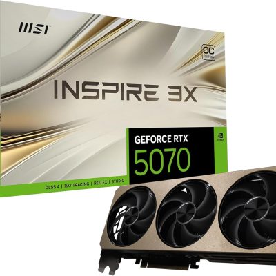 msi Gaming RTX 5070 12G Inspire 3X OC Graphics Card (12GB GDDR7