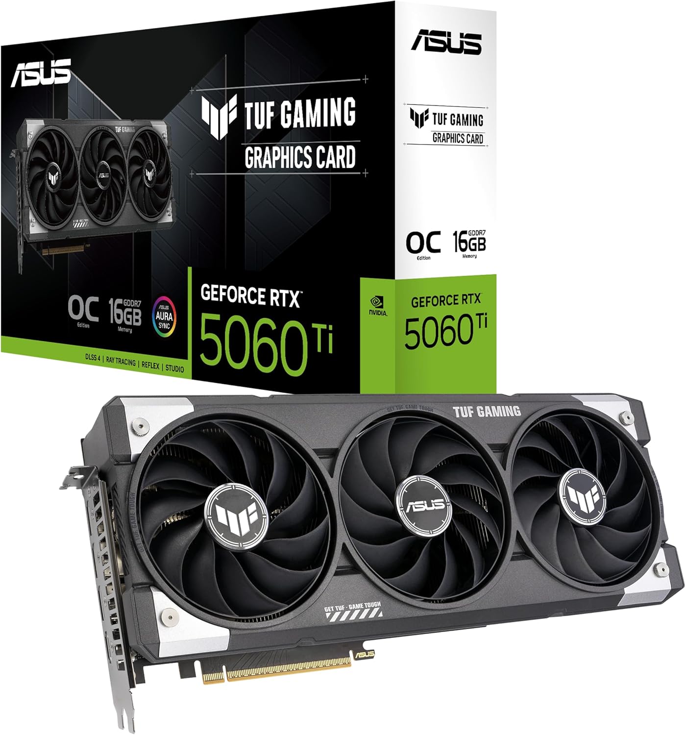 ASUS TUF Gaming GeForce RTX ™ 5060 Ti 16GB GDDR7 OC Edition Gaming Graphics Card (PCIe® 5.0