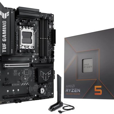 MICRO CENTER AMD Ryzen 5 7600X CPU Processor Bundle with ASUS TUF Gaming B650E-E WiFi AM5 ATX Motherboard (DDR5