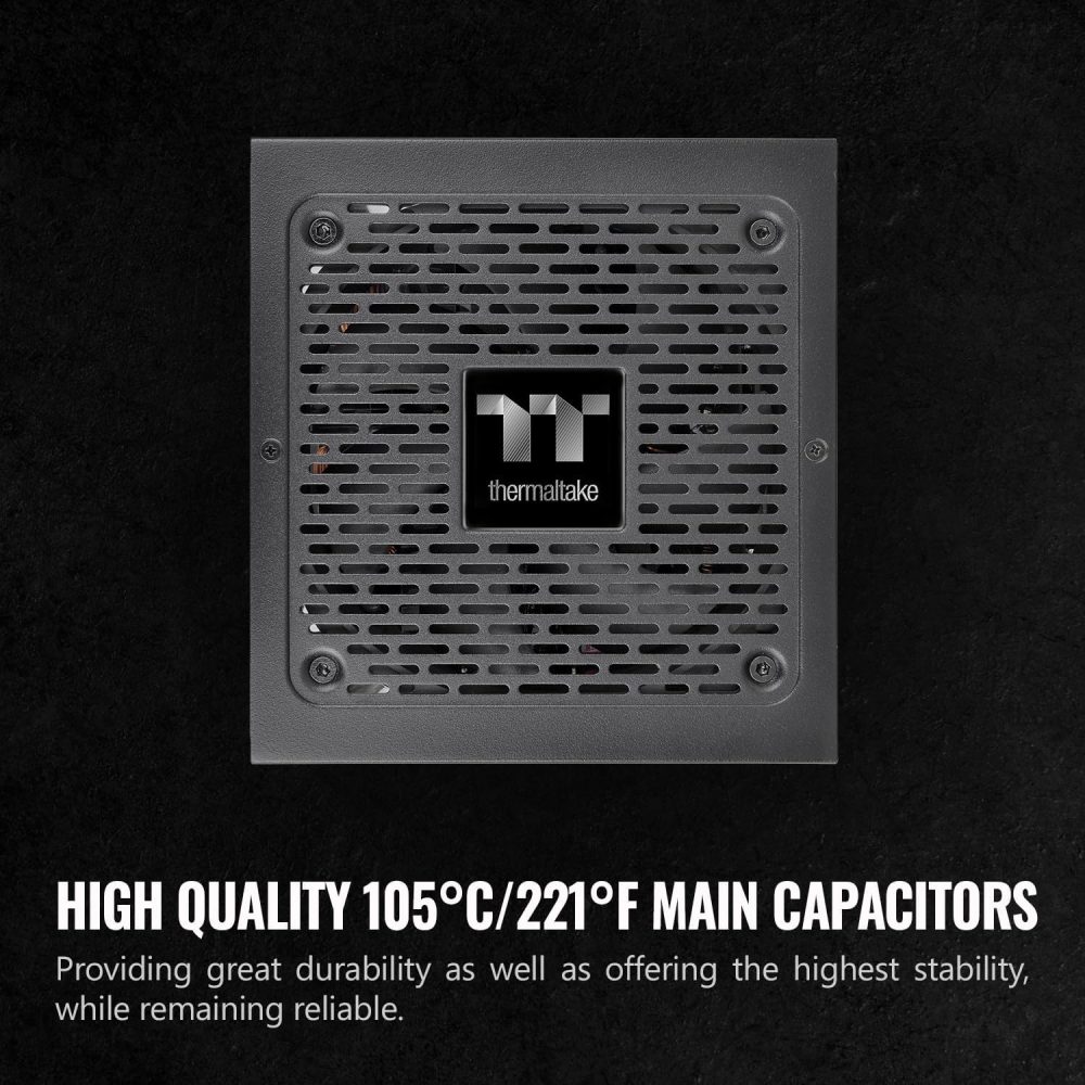 Thermaltake GF1 (2024) Fully Modular ATX 850W Power Supply - 80 Plus Gold - Ultra Quiet - Zero RPM, PS-TPD-0850FNFAGU-P - Image 5