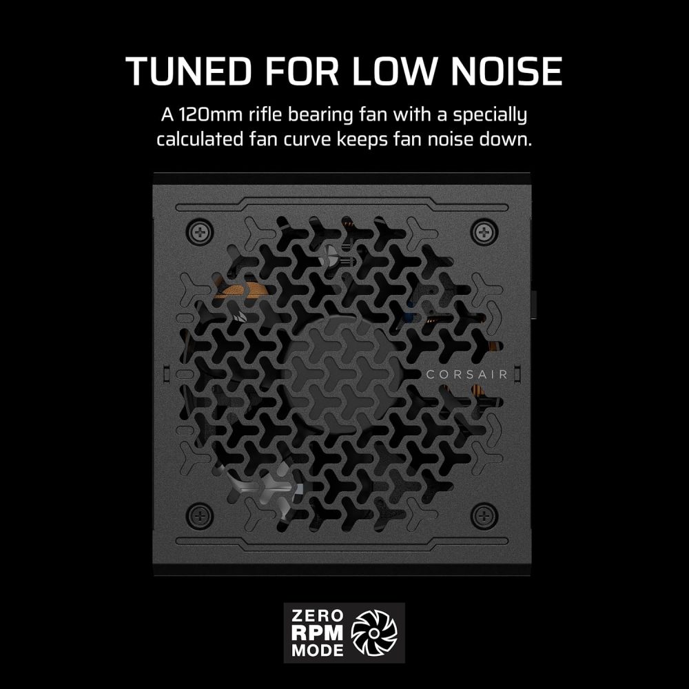 CORSAIR RM750e (2025) Fully Modular Low-Noise ATX Power Supply with 12V-2x6 Cable – ATX 3.1 & PCIe 5.1 Compliant, Cybenetics Gold Efficiency, 105°C-Rated Capacitors, Modern Standby Mode – Black - Image 5