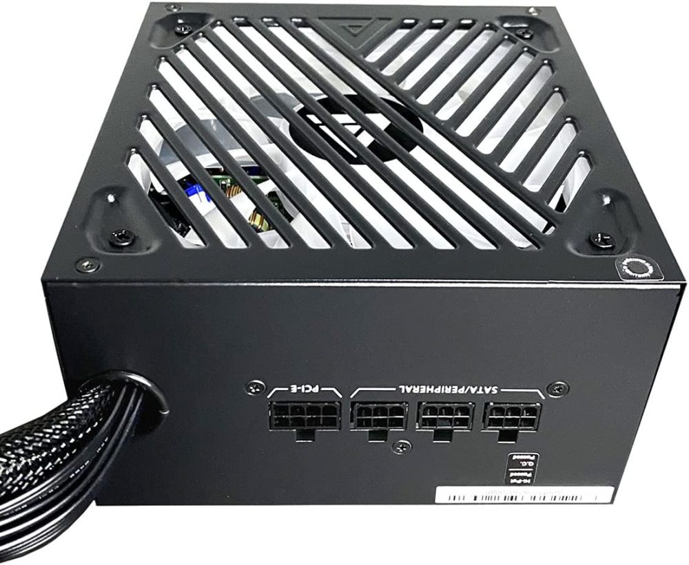 Apevia ATX-PM650W Premier 650W 80+ Gold Certified Active PFC ATX Semi-Modular Gaming Power Supply with 366 RGB Light Modes - Image 5