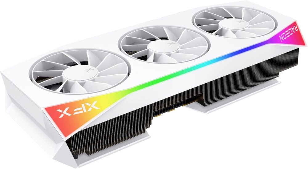 XFX Mercury AMD Radeon RX 9070XT OC Gaming White Edition with RGB 16GB GDDR6, HDMI 3xDP, AMD RDNA 4 RX-97TRGBBW9 - Image 5