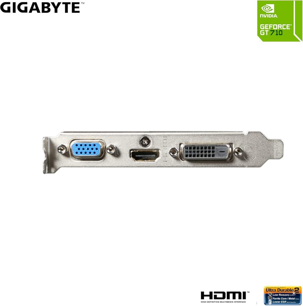 GIGABYTE 2GB RAM DDR3 SDRAM Video Graphics Cards GV-N710D3-2GL REV2.0 for Desktop - Image 5