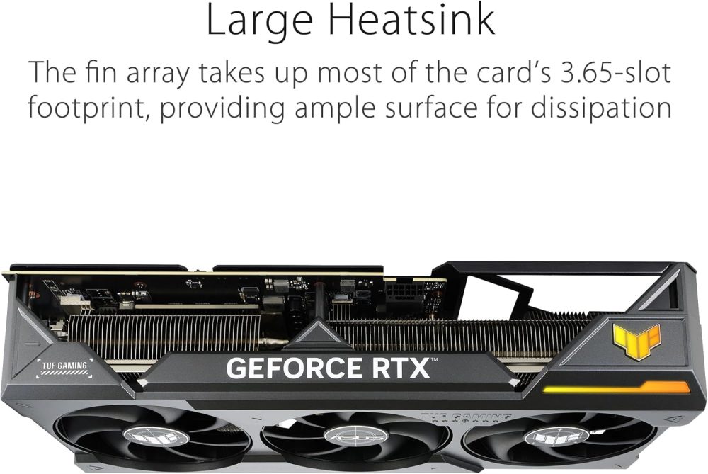 ASUS TUF Gaming NVIDIA GeForce RTX 4080 Super OC Edition Gaming Graphics Card (PCIe 4.0, 16GB GDDR6X, HDMI 2.1a, DisplayPort 1.4a) (Renewed) - Image 5