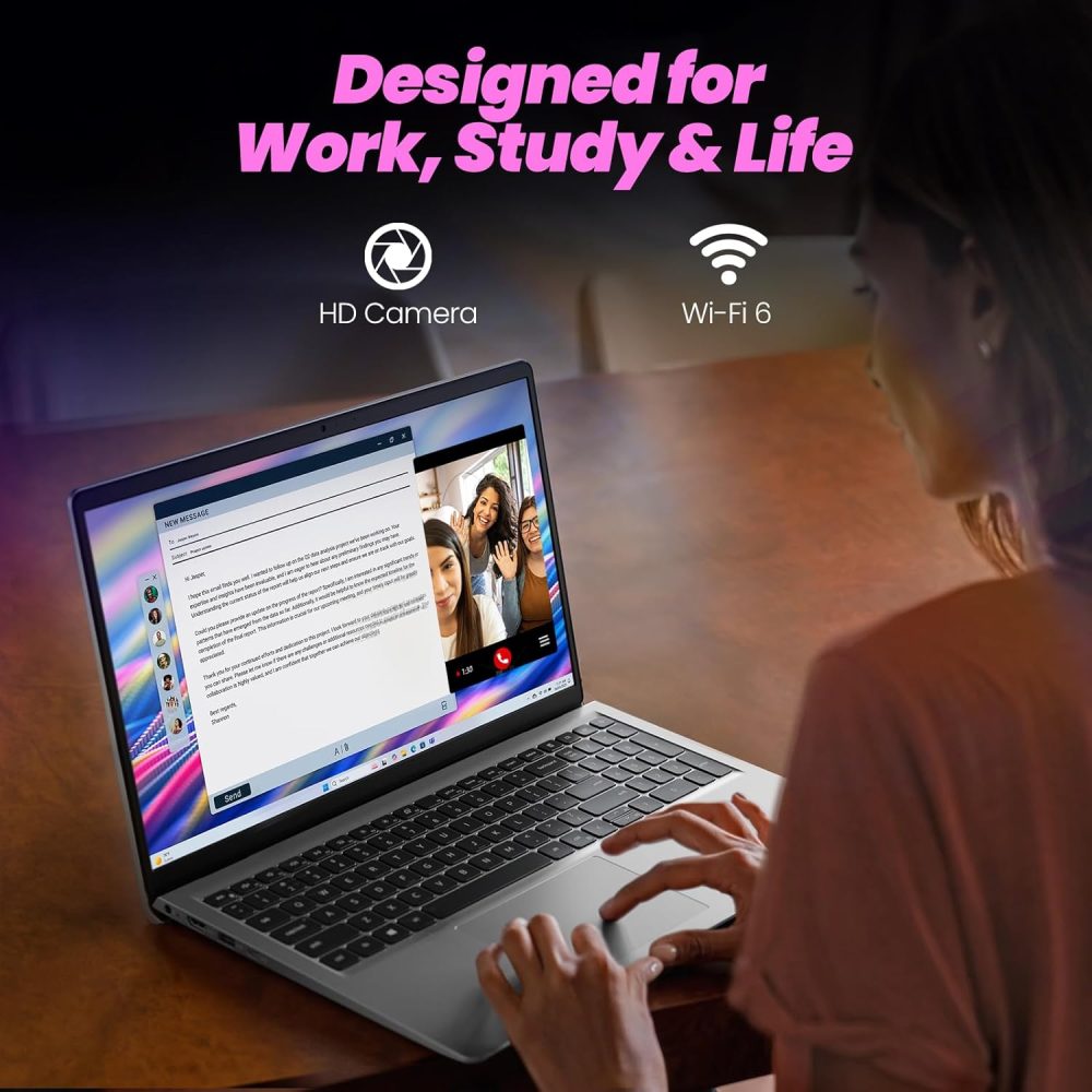 Dell 2025 Business Laptop Computer | 15.6" FHD 120Hz IPS Anti-Glare Display | Intel Core i7-1355U | Windows 11 Pro | Backlit Keyboard | Fingerprint | WiFi 6 | 32GB RAM + 1TB SSD - Image 5