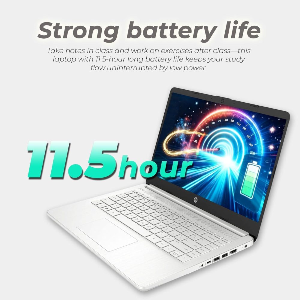HP Ultrabook Laptop with Copilot AI & Office 365 • Intel High Performance CPU • 8GB RAM • 1.3TB Storage (320GB SSD and 1TB OneDrive) • Windows 11 w/o Earbuds - Image 5