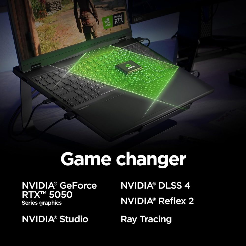 Lenovo Legion 5i – AI-Powered Gaming Laptop - Intel® Core™ i7-13650HX - 15" 2K WUXGA IPS Display – 4.9GHz – NVIDIA® GeForce RTX™ 5050 – 16GB Memory – 512GB Storage – Eclipse Black - Image 5
