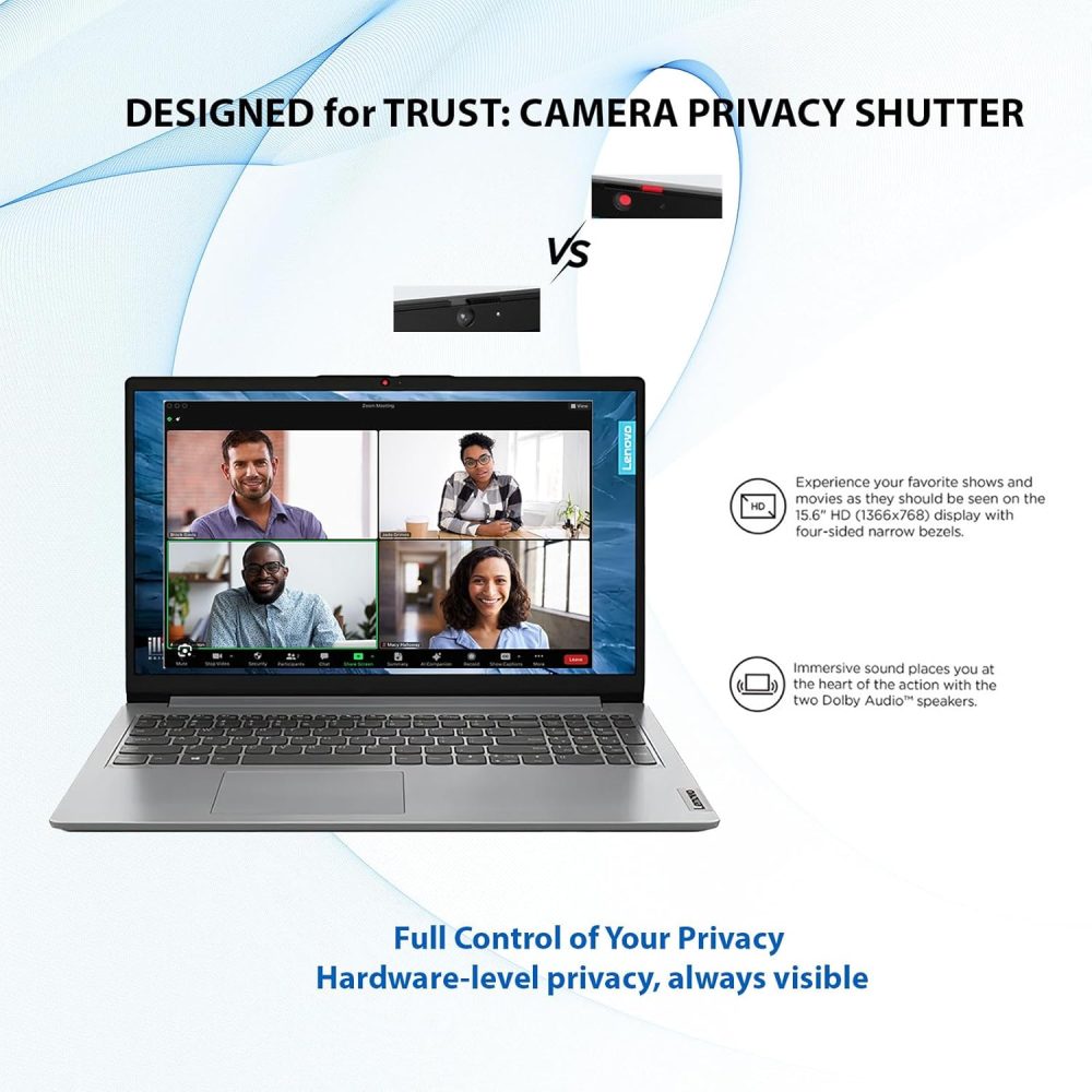 Lenovo Laptop | Intel Core | 15.6 Anti-Glare Screen | 1 Year Office 365 | 12GB RAM | 256GB SSD + 128GB eMMC | 1TB Cloud Storage | 11HR Battery | Windows 11 Pro | Wi-Fi 6 | WOWPC Recovery USB - Image 5