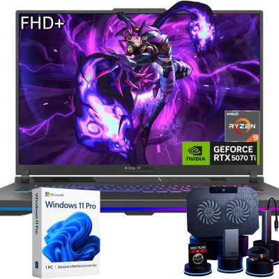ASUS ROG Strix G16 2025 Model Gaming Laptop - 16" WUXGA 165Hz IPS Display • AMD Ryzen 9 8940HX • NVIDIA GeForce RTX 5070 Ti 12GB GDDR7 • RGB Backlit Keyboard • Windows 11 Pro • 64GB DDR5 + 4TB SSD