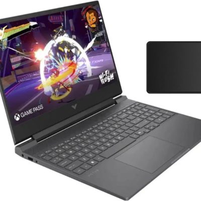 HP Victus 15.6" 144Hz Full HD Gaming Laptop | AMD Ryzen 7 7445HS |NVIDIA GeForce RTX 4050|Copilot |Backlit| 16GB RAM DDR5 | 512GB SSD |Mica Silver |Windows 11 Home |Bundle with Mouse Pad