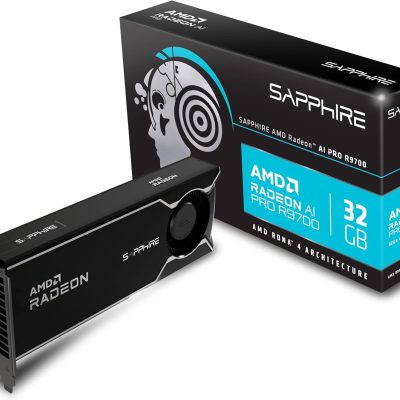 Sapphire 32358-01-20G AMD Radeon™ AI PRO R9700 Graphics Card with 32GB GDDR6