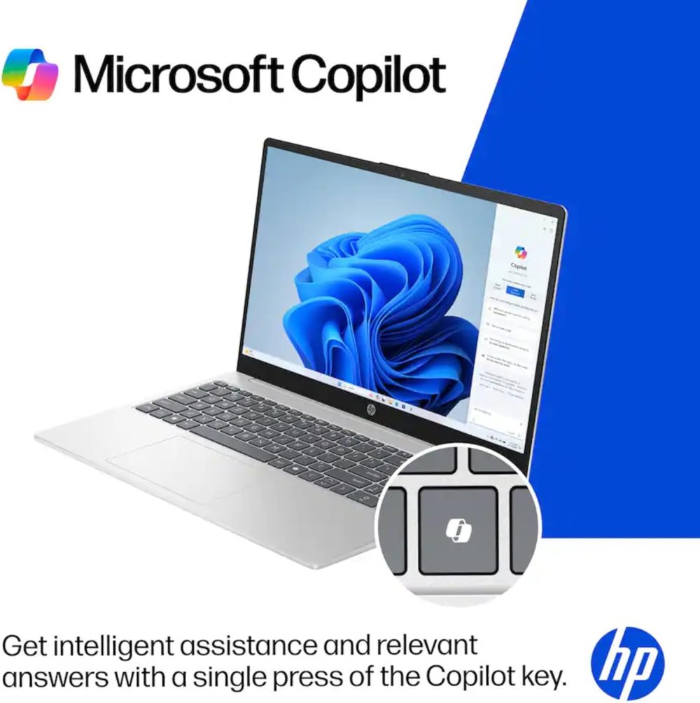 HP 15.6" Laptop with Microsoft 365-1.1TB Storage - 8GB Memory - Intel Inside | Anti-Glare Display, 128GB SSD and 1TB Cloud Storage, 4-Cores CPU, Fast Charge and 12hrs Battery, no Mouse - Image 6