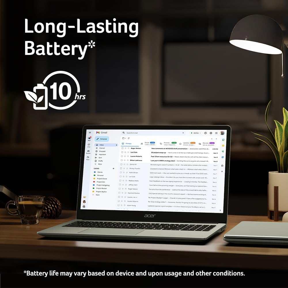acer Chromebook 315 Laptop | Intel Celeron N4500 | 15.6" Full HD IPS Display | Intel UHD Graphics | 4GB LPDDR4X | 64GB eMMC | Intel Wi-Fi 6 | DTS Audio | USB Type-C | Chrome OS | CB315-4H-C8XU - Image 6