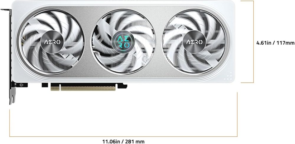 GIGABYTE GeForce RTX 5060 AERO OC 8G Graphics Card, 8GB 128-bit GDDR7, PCIe 5.0, WINDFORCE Cooling System, GV-N5060AERO OC-8GD Video Card - Image 6