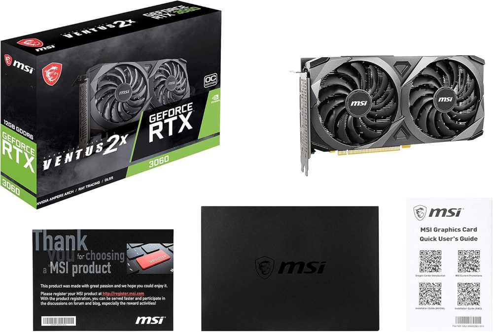 MSI Gaming GeForce RTX 3060 12GB 15 Gbps GDRR6 192-Bit HDMI/DP PCIe 4 Torx Twin Fan Ampere OC Graphics Card - Image 6