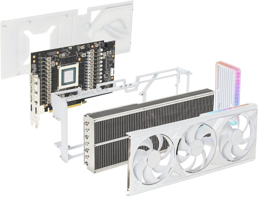 ASUS ROG Strix GeForce RTX™ 4090 White OC Edition Gaming Graphics Card (PCIe 4.0, 24GB GDDR6X, HDMI 2.1a, DisplayPort 1.4a) - Image 6
