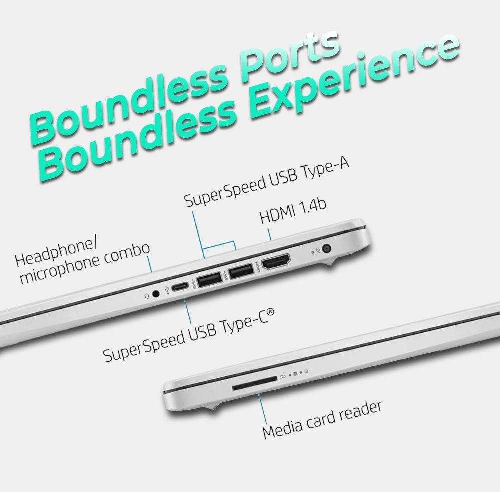 HP Ultrabook Laptop with Copilot AI & Office 365 • Intel High Performance CPU • 8GB RAM • 1.3TB Storage (320GB SSD and 1TB OneDrive) • Windows 11 w/o Earbuds - Image 6