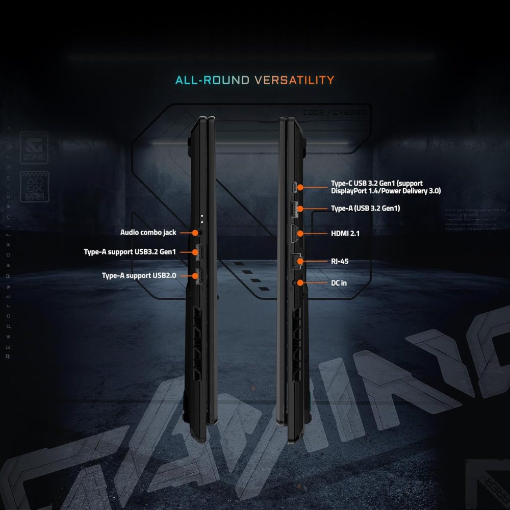 GIGABYTE - Gaming A16 Gaming Laptop - 165Hz 1920x1200 WUXGA - NVIDIA GeForce RTX 5070 - Intel i7-13620H - 1TB SSD with 32GB DDR5 RAM - Windows 11 Home AD Gaming A16 CWHI3US864SH - Image 6