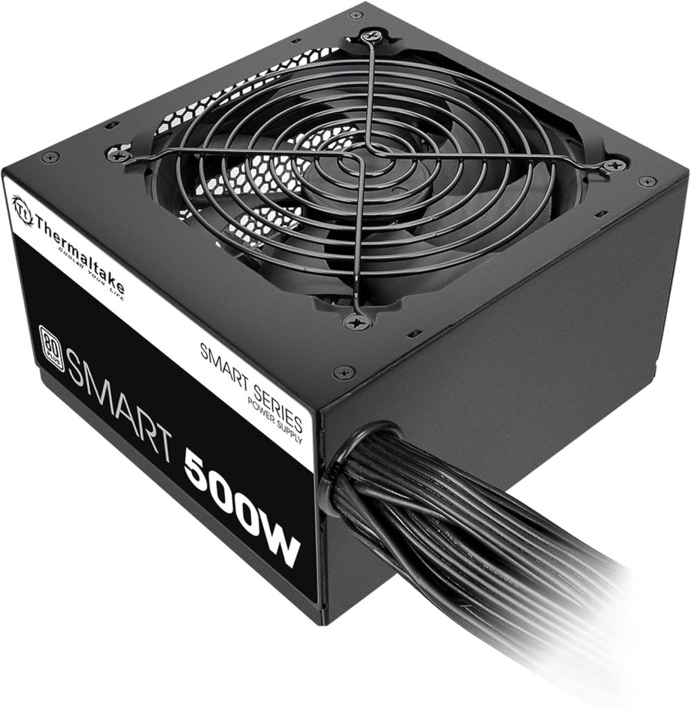 Thermaltake Smart 500W 80+ White Certified PSU, Continuous Power with 120mm Ultra Quiet Cooling Fan, ATX 12V V2.3/EPS 12V Active PFC Power Supply PS-SPD-0500NPCWUS-W - Image 6