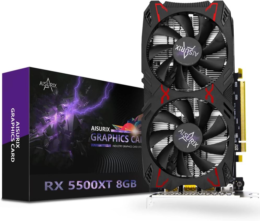 AISURIX RX 5500 XT 8gb GDDR6 Graphics Card