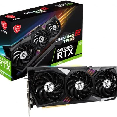 msi Gaming GeForce RTX 3080 LHR 12GB GDRR6X 384-Bit HDMI/DP Nvlink Torx Fan 4 RGB Ampere Architecture OC Graphics Card (RTX 3080 Gaming Z Trio 12G LHR)