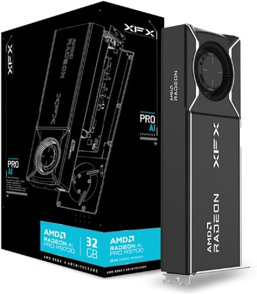 XFX AMD Radeon AI Pro R9700 32GB GDDR6 4xDP