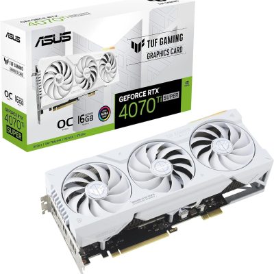 ASUS TUF Gaming GeForce RTX™ 4070 Ti Super BTF White OC Edition Gaming Graphics Card (PCIe 4.0