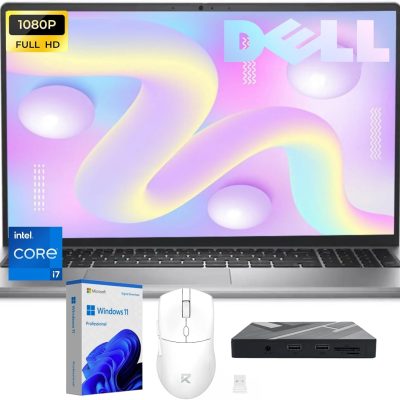Dell 2025 Business Laptop Computer | 15.6" FHD 120Hz IPS Anti-Glare Display | Intel Core i7-1355U | Windows 11 Pro | Backlit Keyboard | Fingerprint | WiFi 6 | 32GB RAM + 1TB SSD