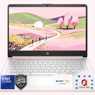 HP Ultrabook Laptop with Copilot AI & Office 365 • Intel High Performance CPU • 8GB RAM • 1.3TB Storage (320GB SSD and 1TB OneDrive) • Windows 11 w/o Earbuds