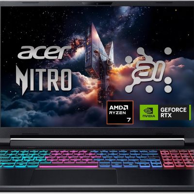 Acer Nitro V 16S AI Gaming Laptop | NVIDIA GeForce RTX 5060 GPU | AMD Ryzen 7 260 Processor | 16" WUXGA IPS 180Hz Display | 32GB DDR5 | 1TB Gen 4 SSD | Wi-Fi 6 | ANV16S-41-R2AJ